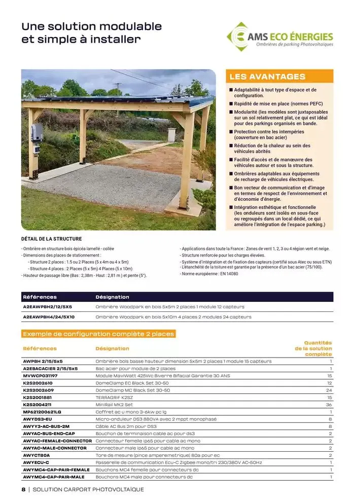 Les Essentiels du Carport Photovoltaïque 2025 du 4 février au 31 décembre 2025 - Catalogue page 8