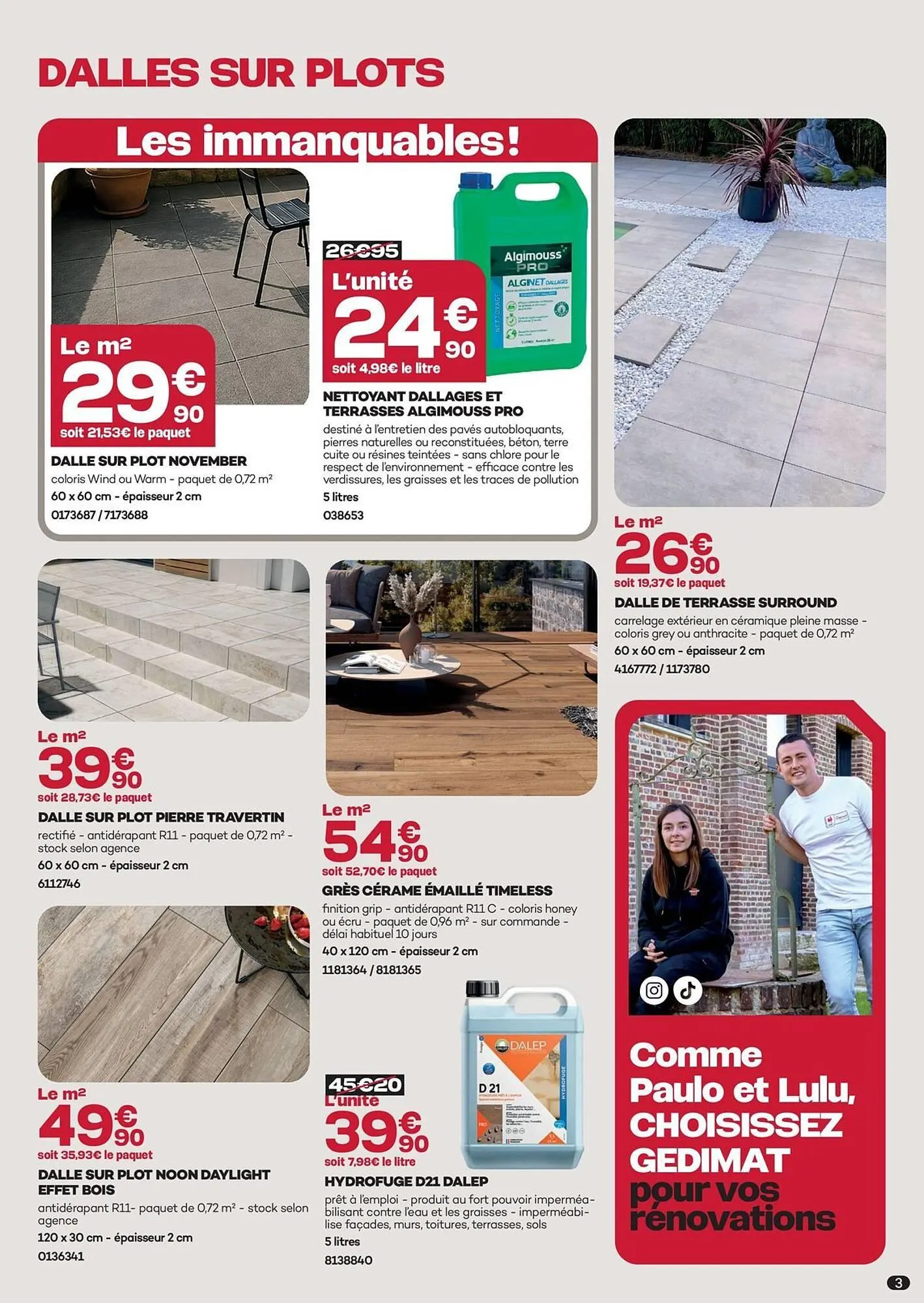 Catalogue Gedimat du 2 mars au 4 avril 2026 - Catalogue page 3