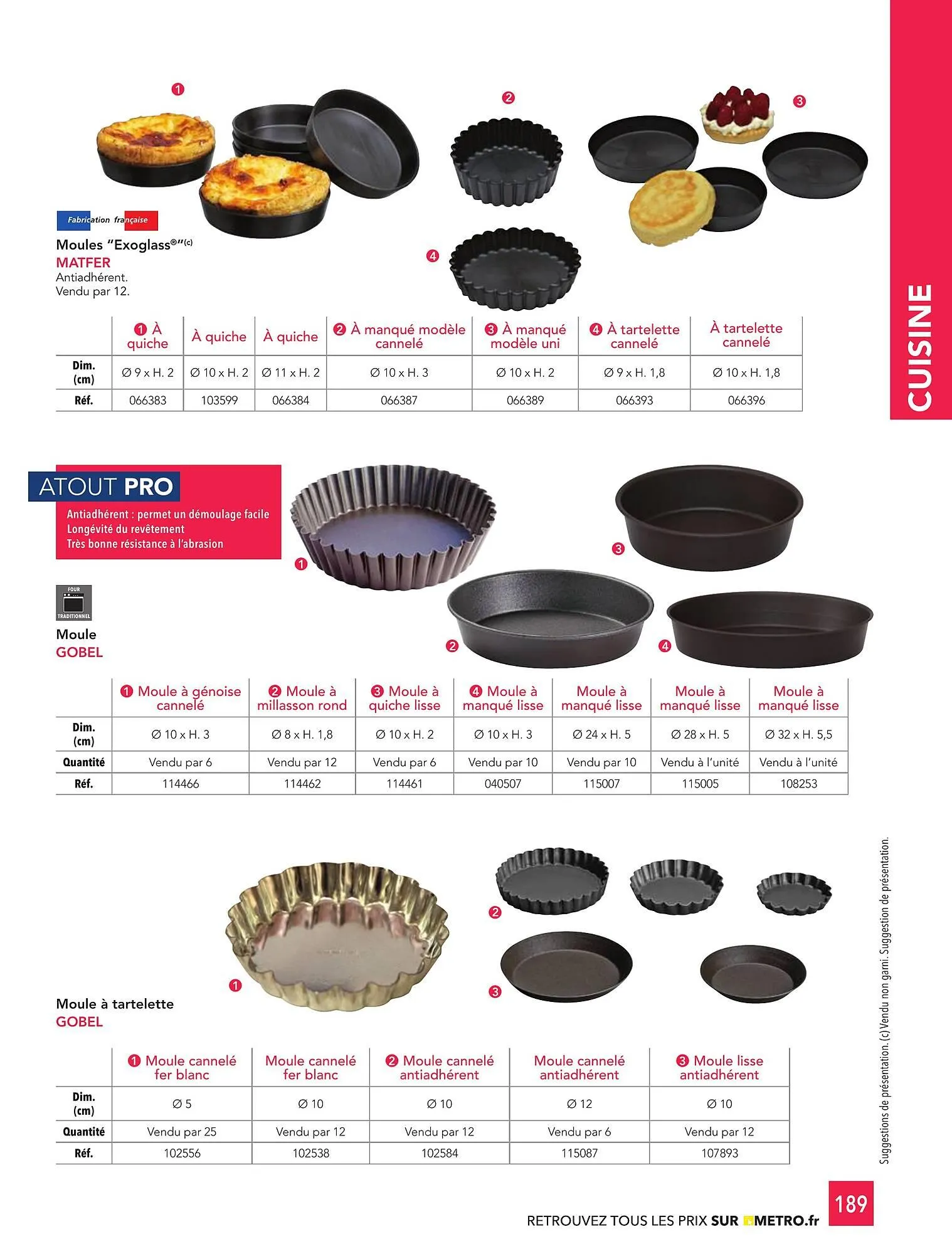 Catalogue METRO du 1 janvier au 31 décembre 2026 - Catalogue page 189