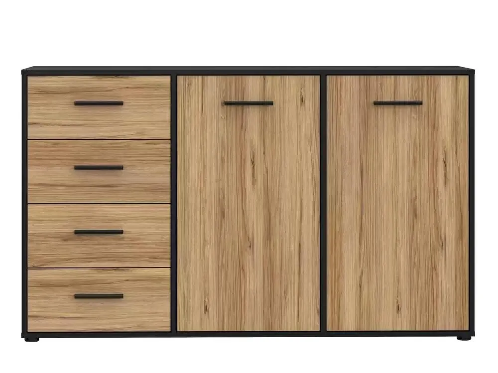 Bahut 2 portes 4 tiroirs