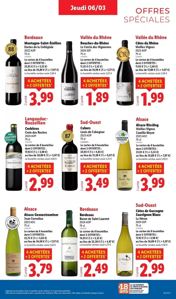 Les bonnes affaires sont chez Lidl ! Découvrez une sélection de produits à petits prix du 6 mars au 12 mars 2025 - Catalogue page 23