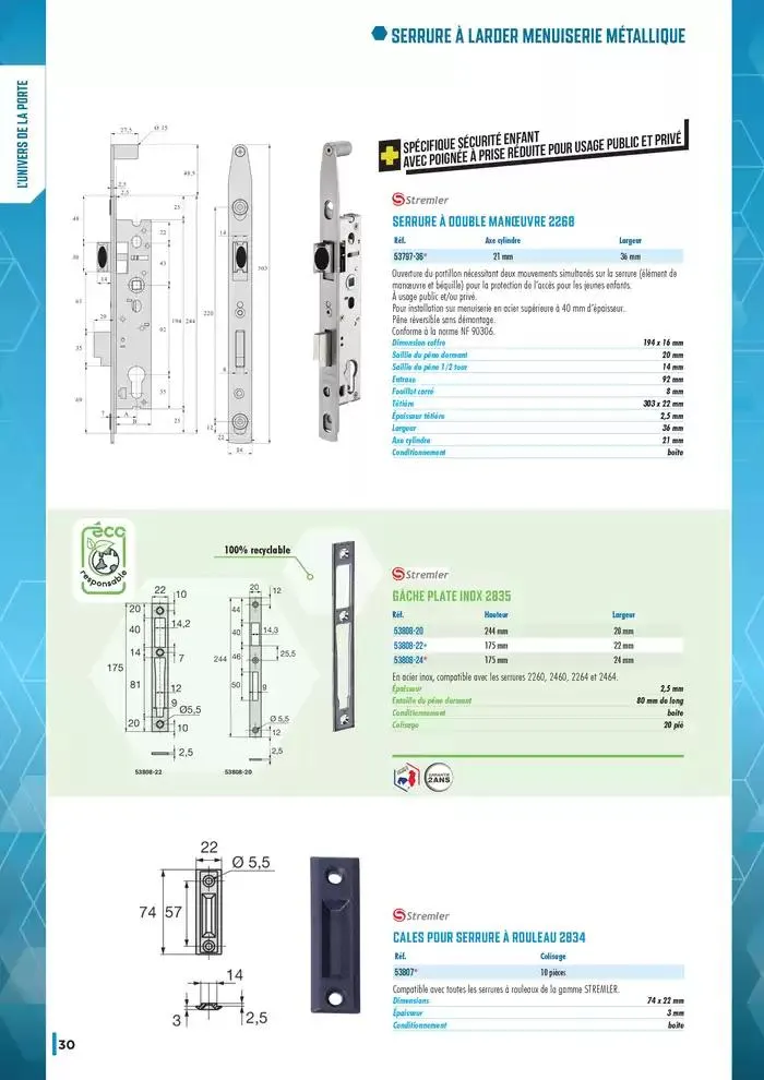 Guide Quincaillerie Serrurerie 2025 - 2026 du 1 avril au 1 avril 2026 - Catalogue page 32