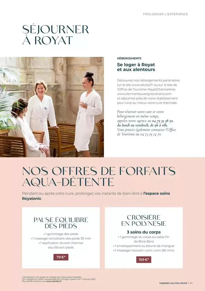 Brochure établissement Royat 2025 du 7 avril au 8 novembre 2025 - Catalogue page 11