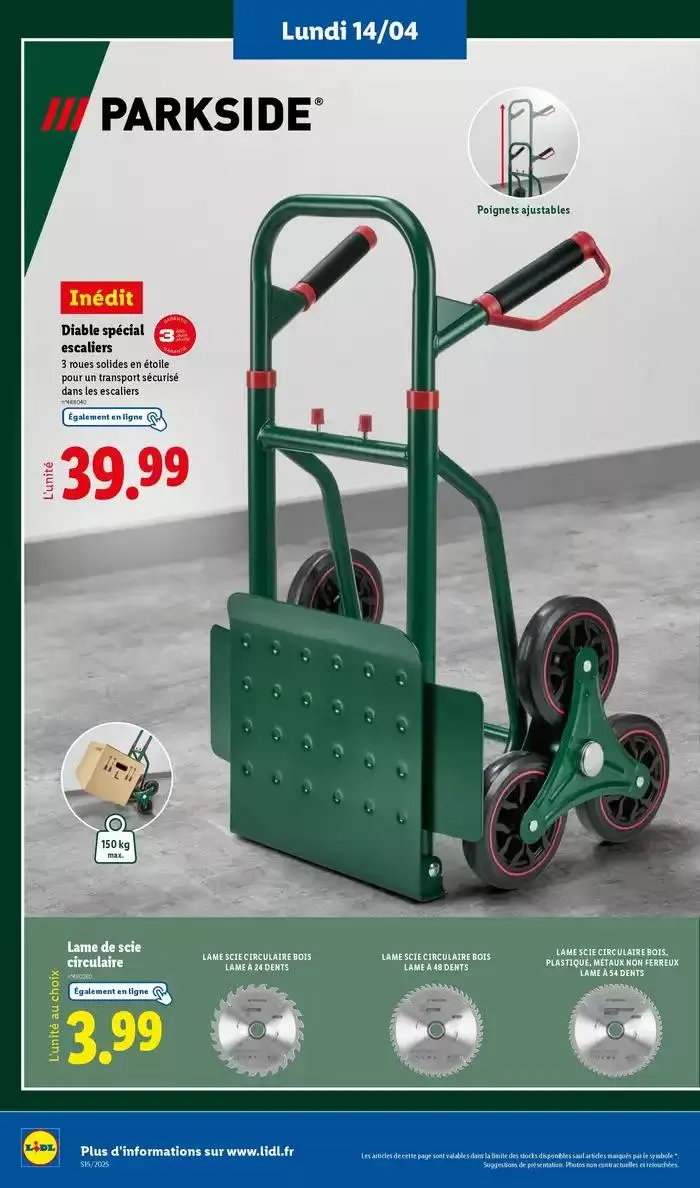 Découvrez la sélection de produits mode et bricolage à prix Lidl ! du 14 avril au 17 avril 2025 - Catalogue page 6