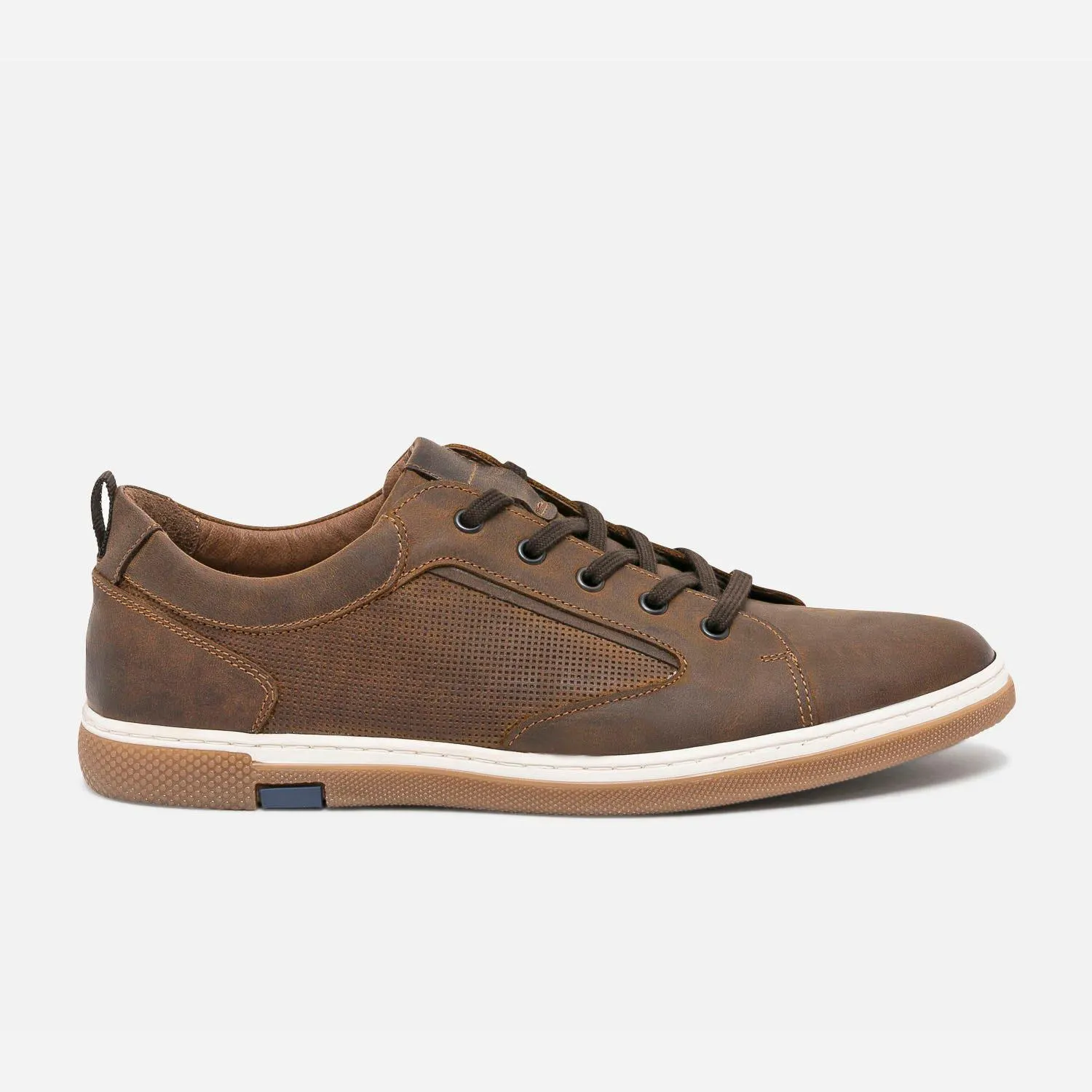 Tennis marron en cuir