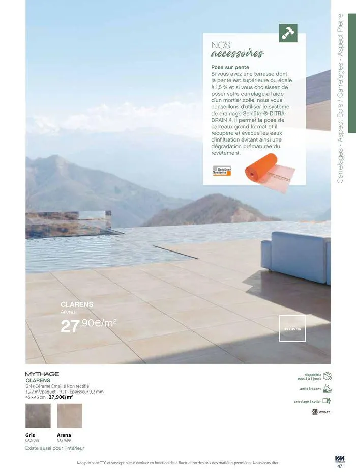 Extériéurs du 14 mars au 20 janvier 2026 - Catalogue page 47