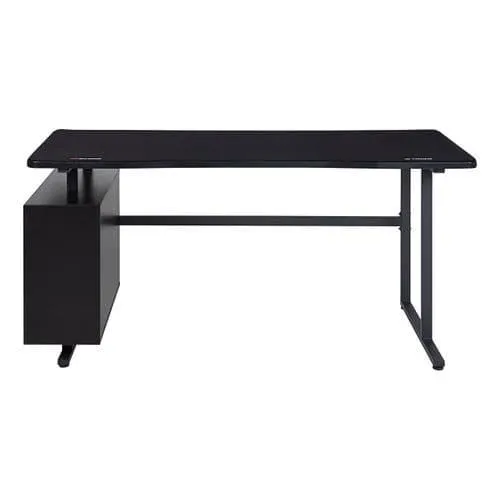 BXGAMING Bureau gamer avec USB, LED, et tapis de souris intégrés LOOT Noir