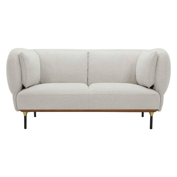 CANAPE 2 PLACES ISEE GRIS CLAIR