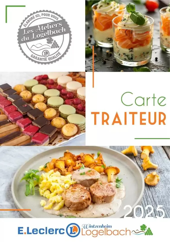 CARTE TRAITEUR 2025 du 31 mars au 31 décembre 2025 - Catalogue page 1