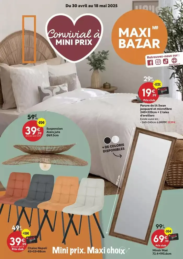Convivial à mini prix du 30 avril au 18 mai 2025 - Catalogue page 1