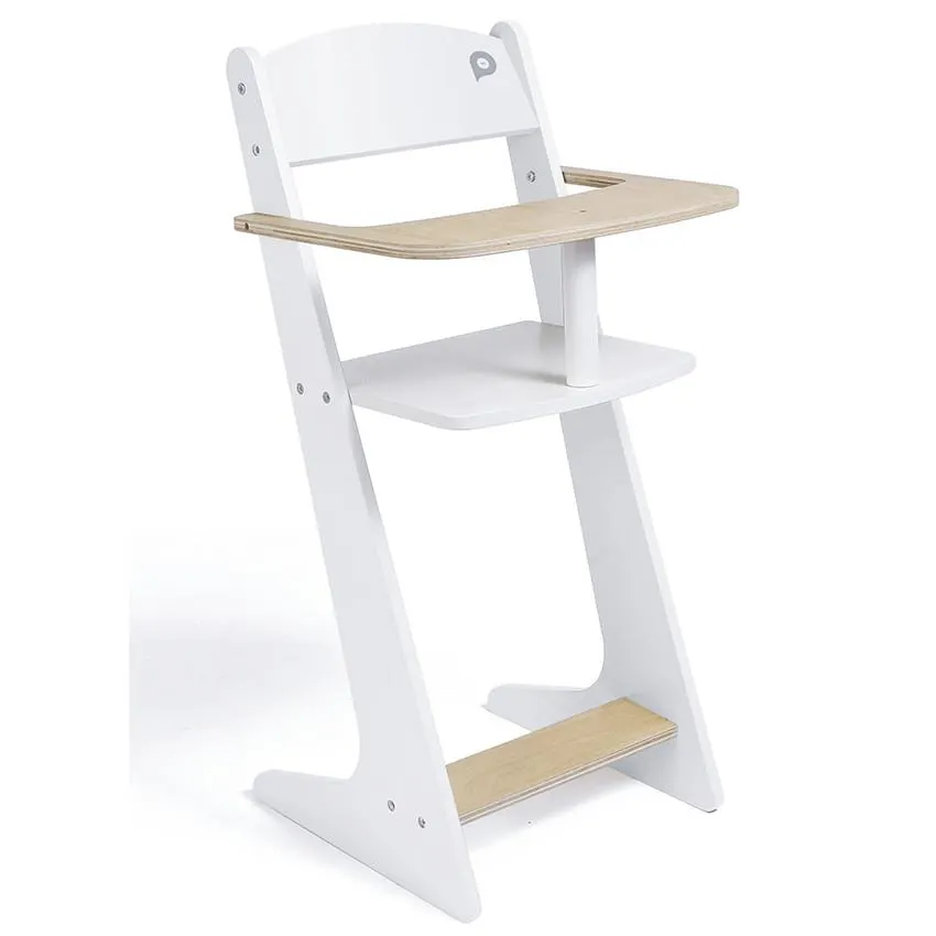 Chaise-haute en bois pour poupons