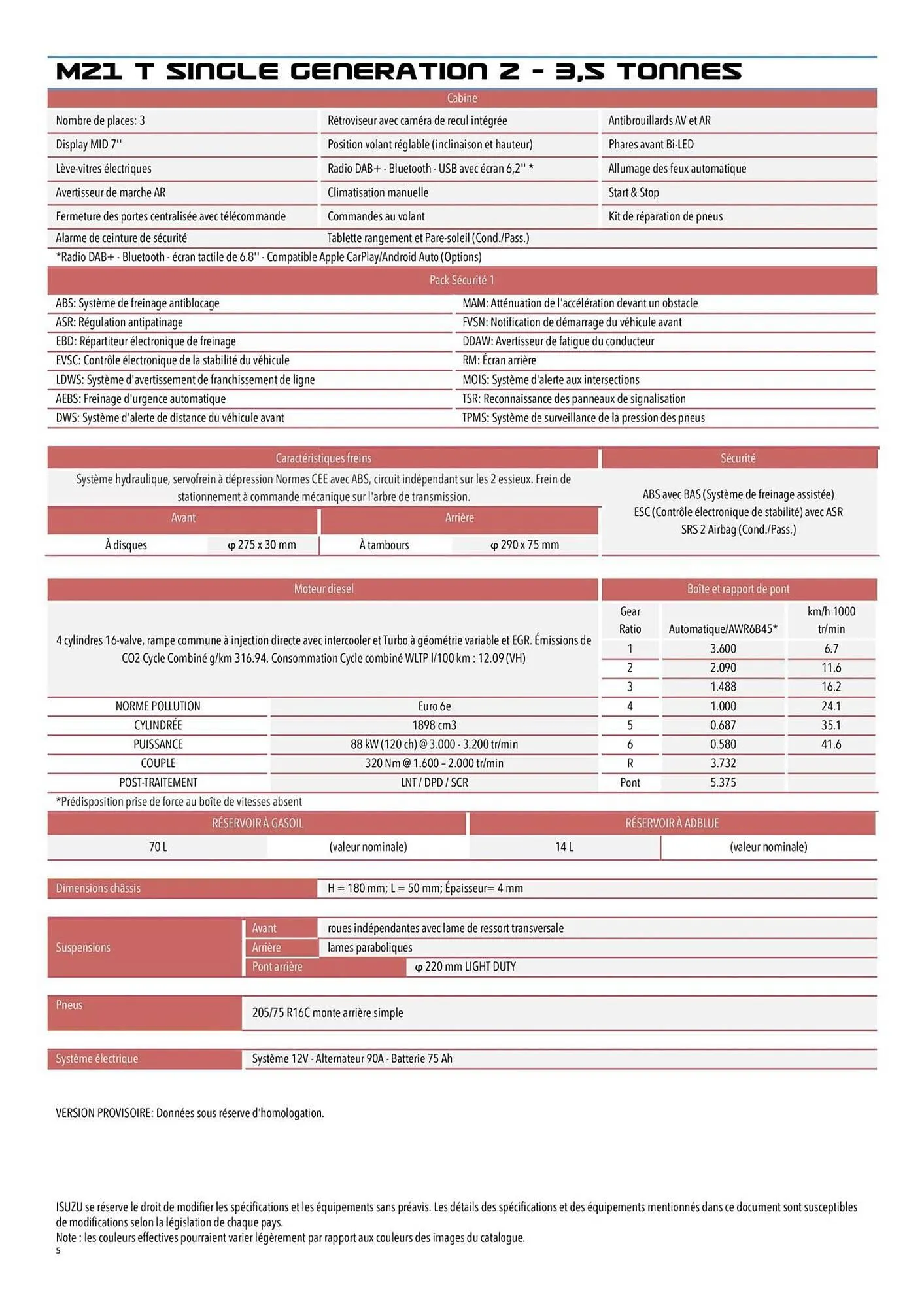 Catalogue Isuzu du 11 novembre au 31 mai 2026 - Catalogue page 5