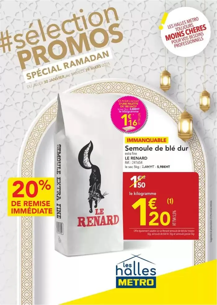 Metro #Sélection Promos Spécial Ramadan du 30 janvier au 29 mars 2025 - Catalogue page 1