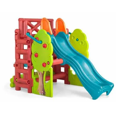 Aire de jeux Maisonnette des bois avec toboggan - Cabane enfant FEBER