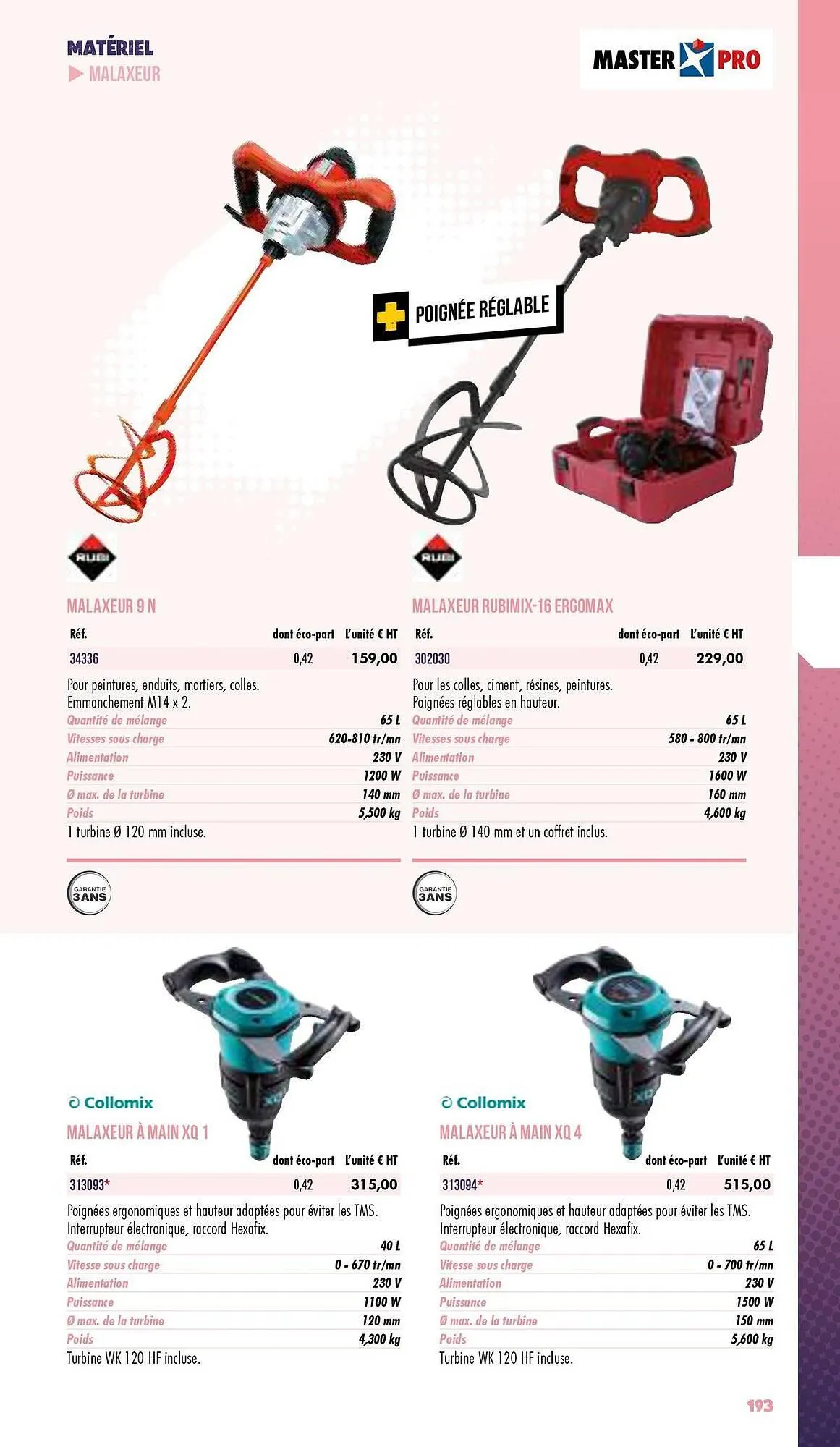 Catalogue Master Pro du 3 janvier au 31 décembre 2025 - Catalogue page 195