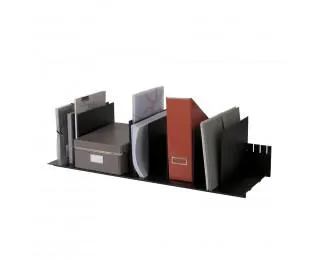 Trieur à séparateurs amovibles - EASYOFFICE - 10 séparateurs 92x21x28 cm - Noir