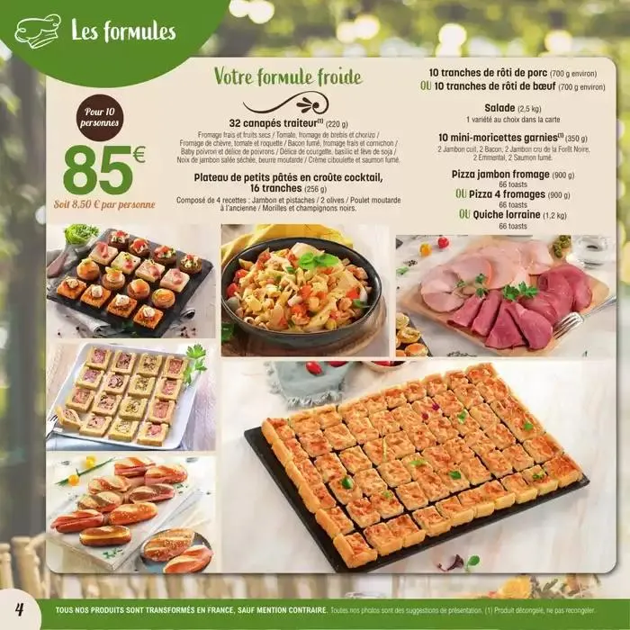 CARTE TRAITEUR PERMANENTE du 31 mars au 30 mars 2026 - Catalogue page 4