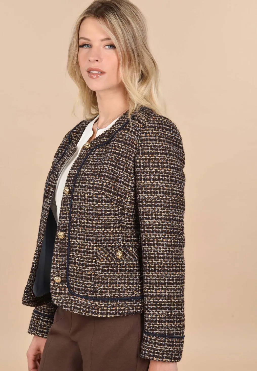 AZEMA - VESTE - BRUN