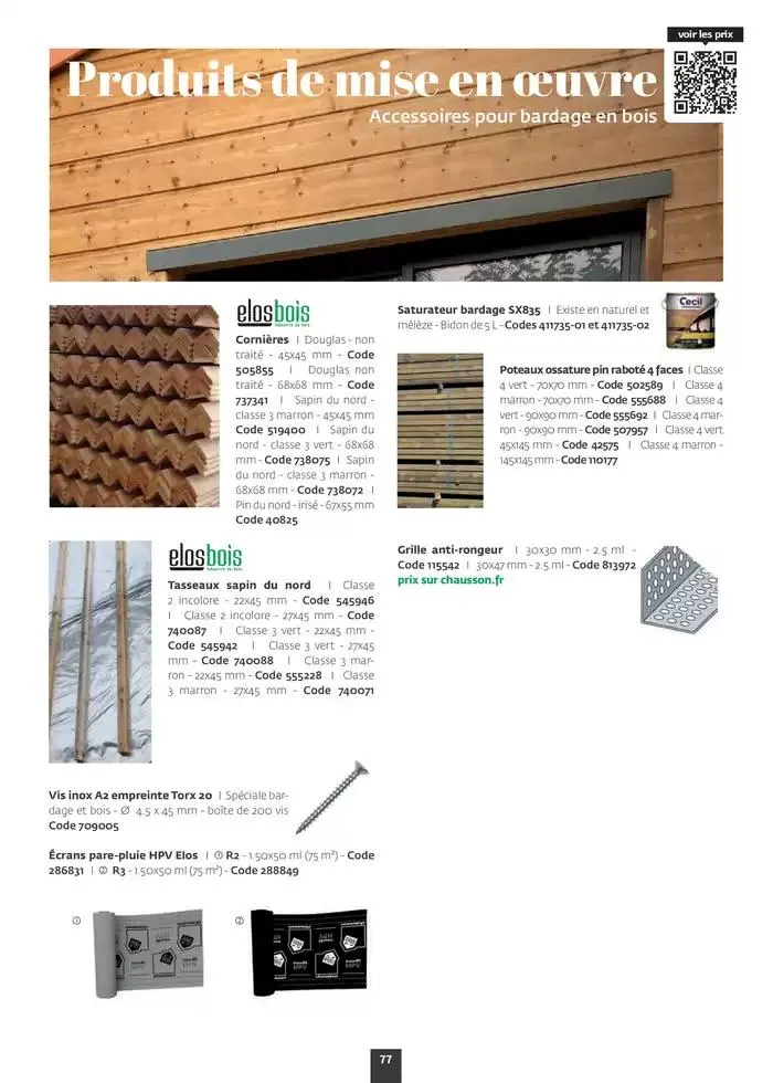 Aménagez votre extérieur SAISON 2025 du 1 janvier au 31 décembre 2025 - Catalogue page 79