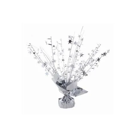 Poids pour ballon hélium étoiles argent 250 gr