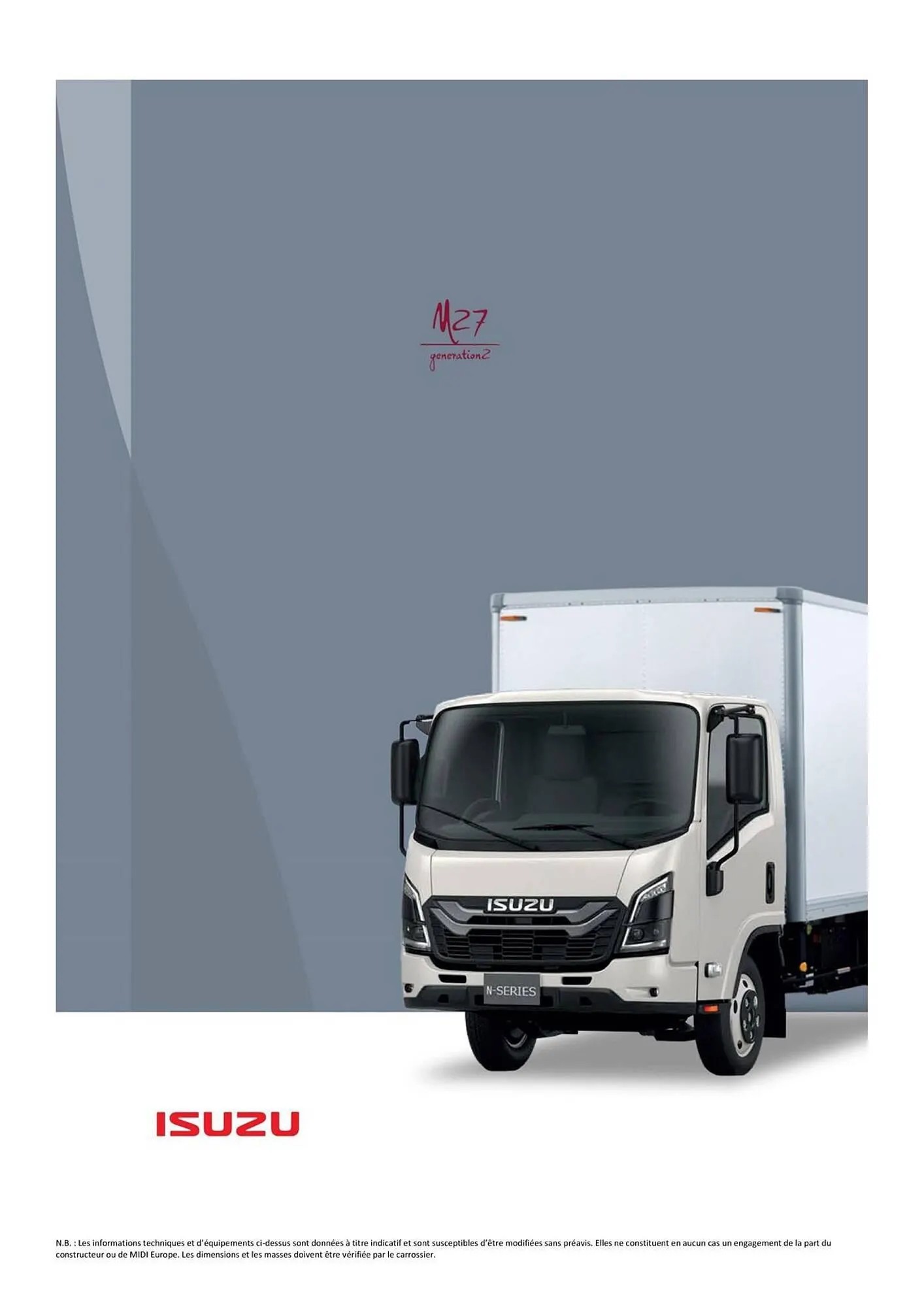 Catalogue Isuzu du 11 novembre au 30 avril 2026 - Catalogue page 1