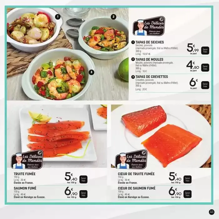 Carte traiteur permanente du 17 avril au 31 mars 2026 - Catalogue page 33