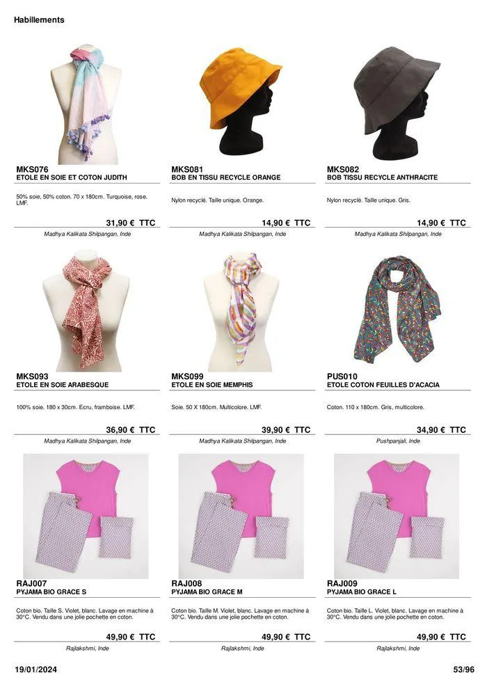 ARTISANAT . DéCORATION . MODE . JOUETS du 9 février au 31 août 2024 - Catalogue page 55