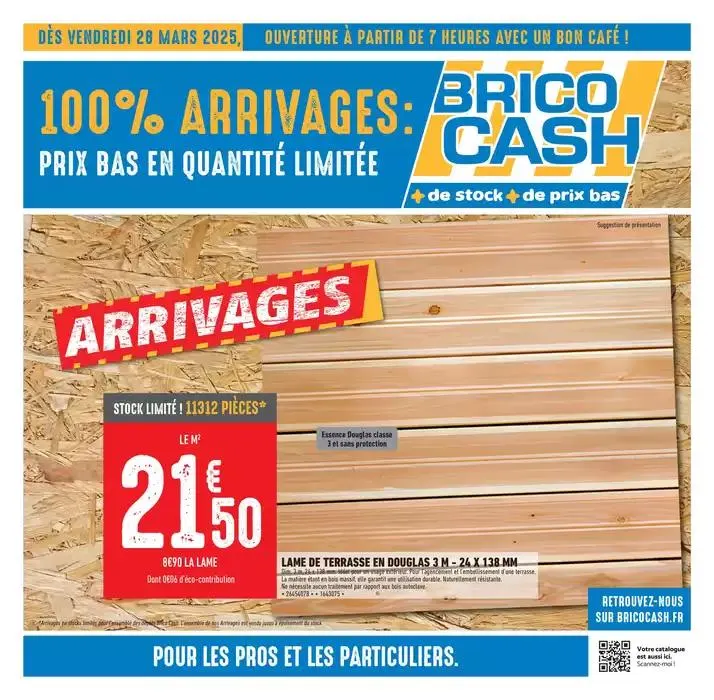 Venez profitez des nouveaux arrivages Brico Cash ! du 28 mars au 10 avril 2025 - Catalogue page 1