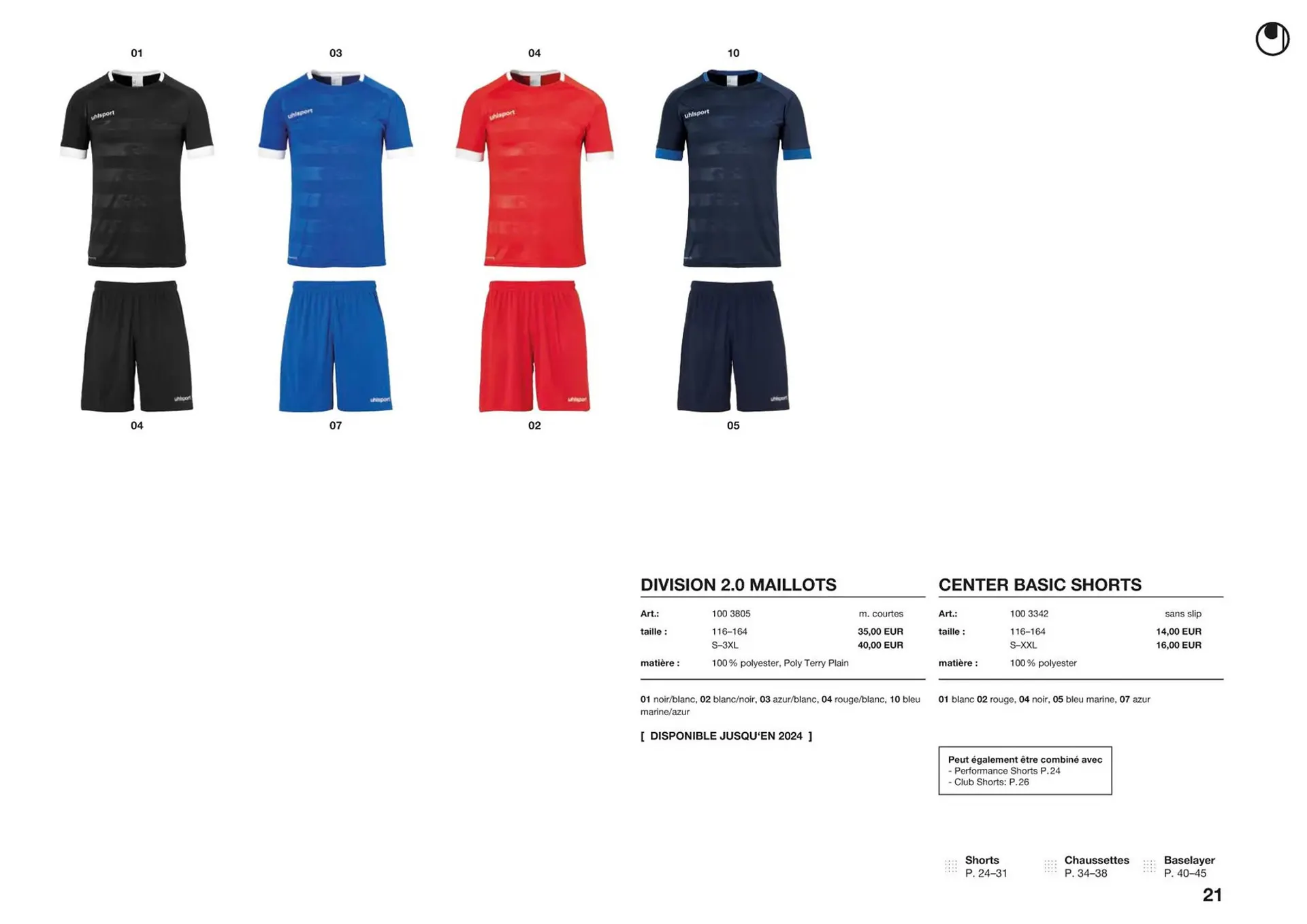 Catalogue Uhlsport du 1 mars au 31 décembre 2023 - Catalogue page 21
