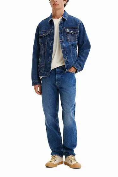 Veste en jean "trucker" patch