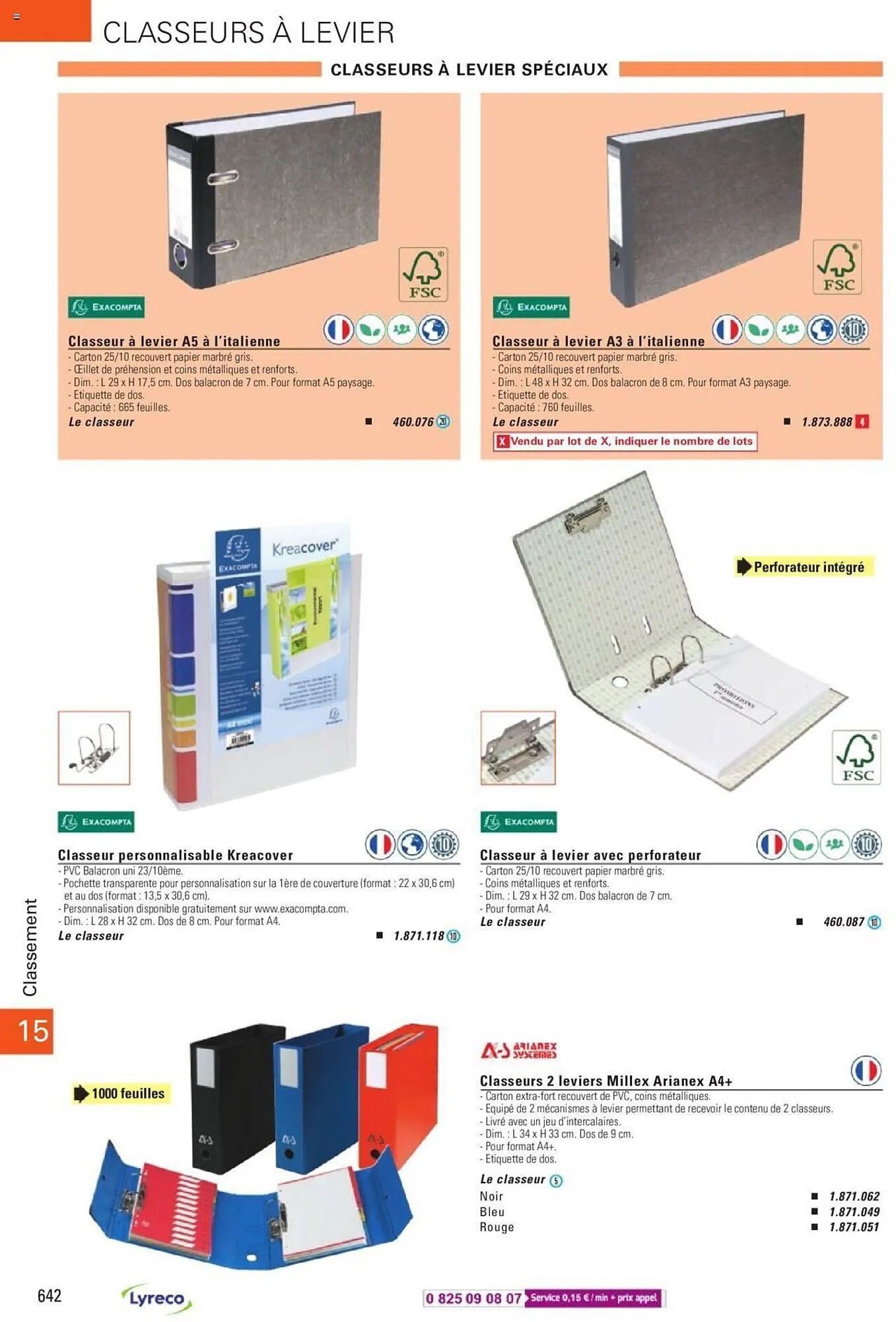 Catalogue Lyreco du 15 mai au 31 décembre 2023 - Catalogue page 642