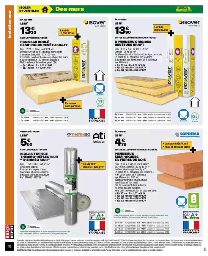 J’améliore mon habitat à prix dépôt du 2 octobre au 9 octobre 2024 - Catalogue page 18