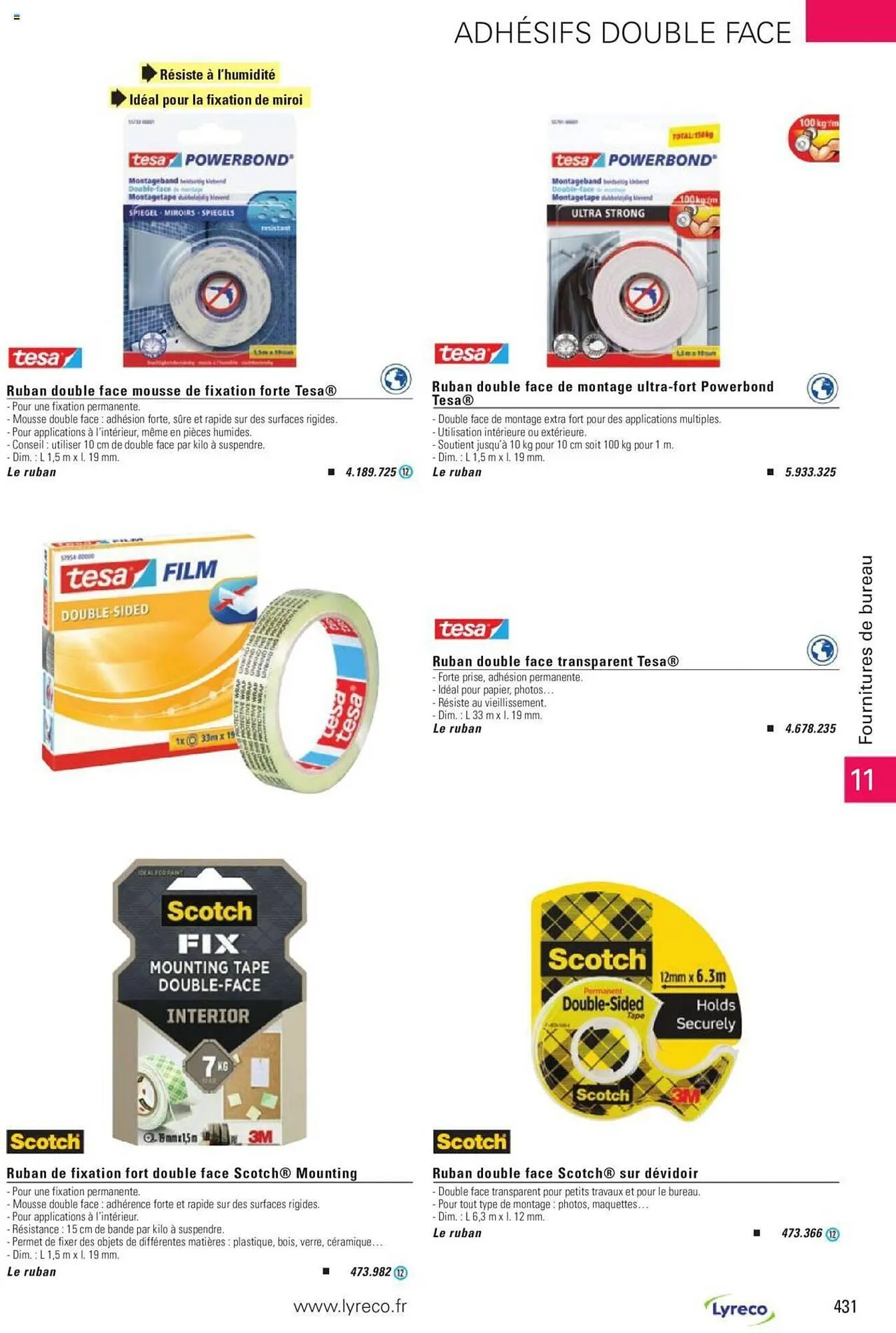 Catalogue Lyreco du 15 mai au 31 décembre 2023 - Catalogue page 431