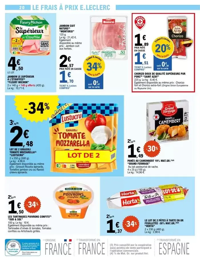 TRAFIC POUVOIR ACHAT 6 - MIXTE du 6 mai au 17 mai 2025 - Catalogue page 20