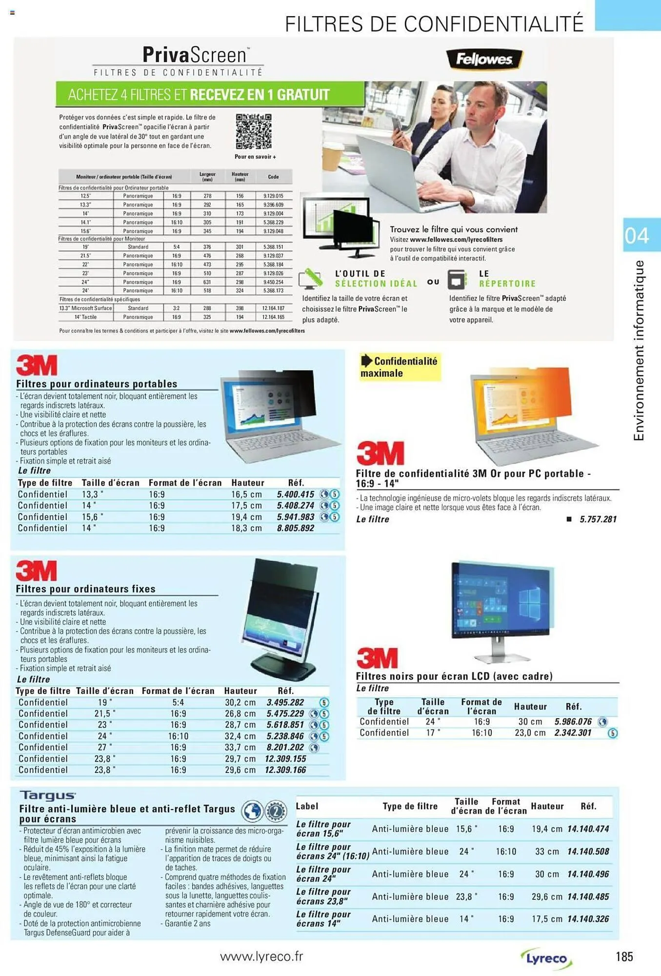 Catalogue Lyreco du 15 mai au 31 décembre 2023 - Catalogue page 185