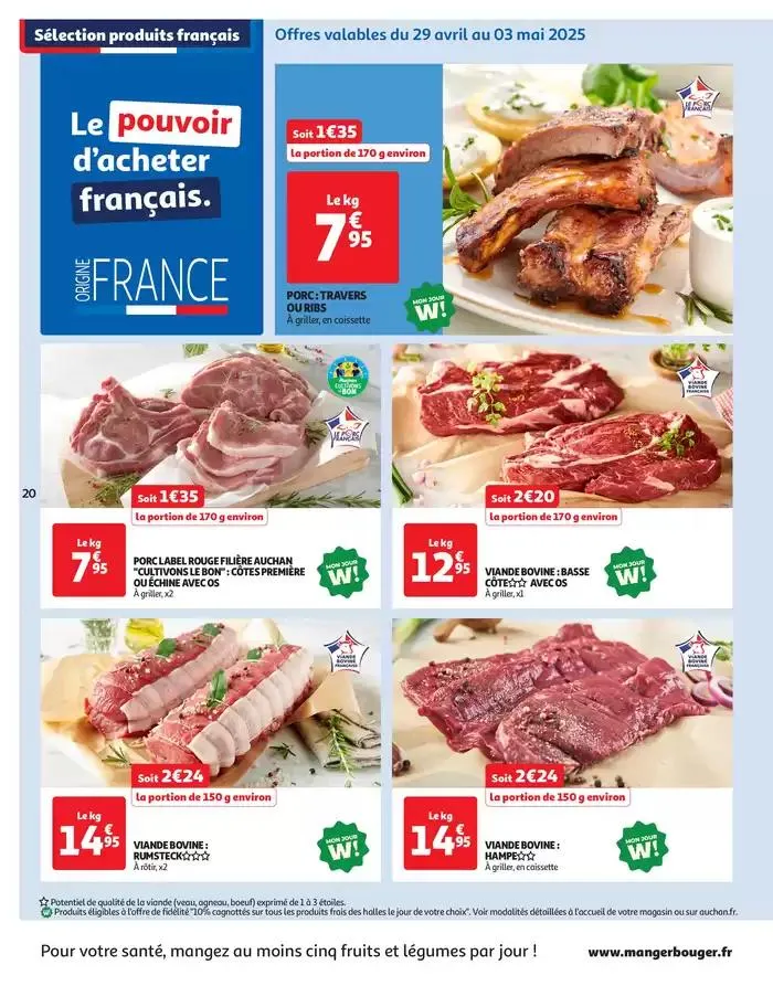 Des prix aussi bas, c'est le top du 29 avril au 11 mai 2025 - Catalogue page 20