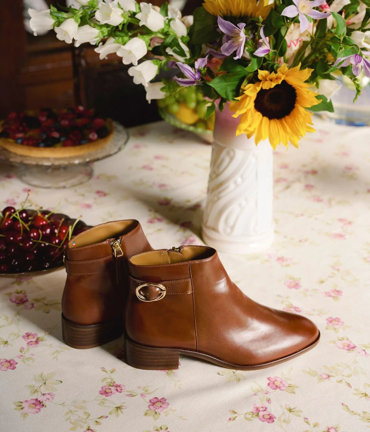 LOW-BOOTS SIDONIE COGNAC
