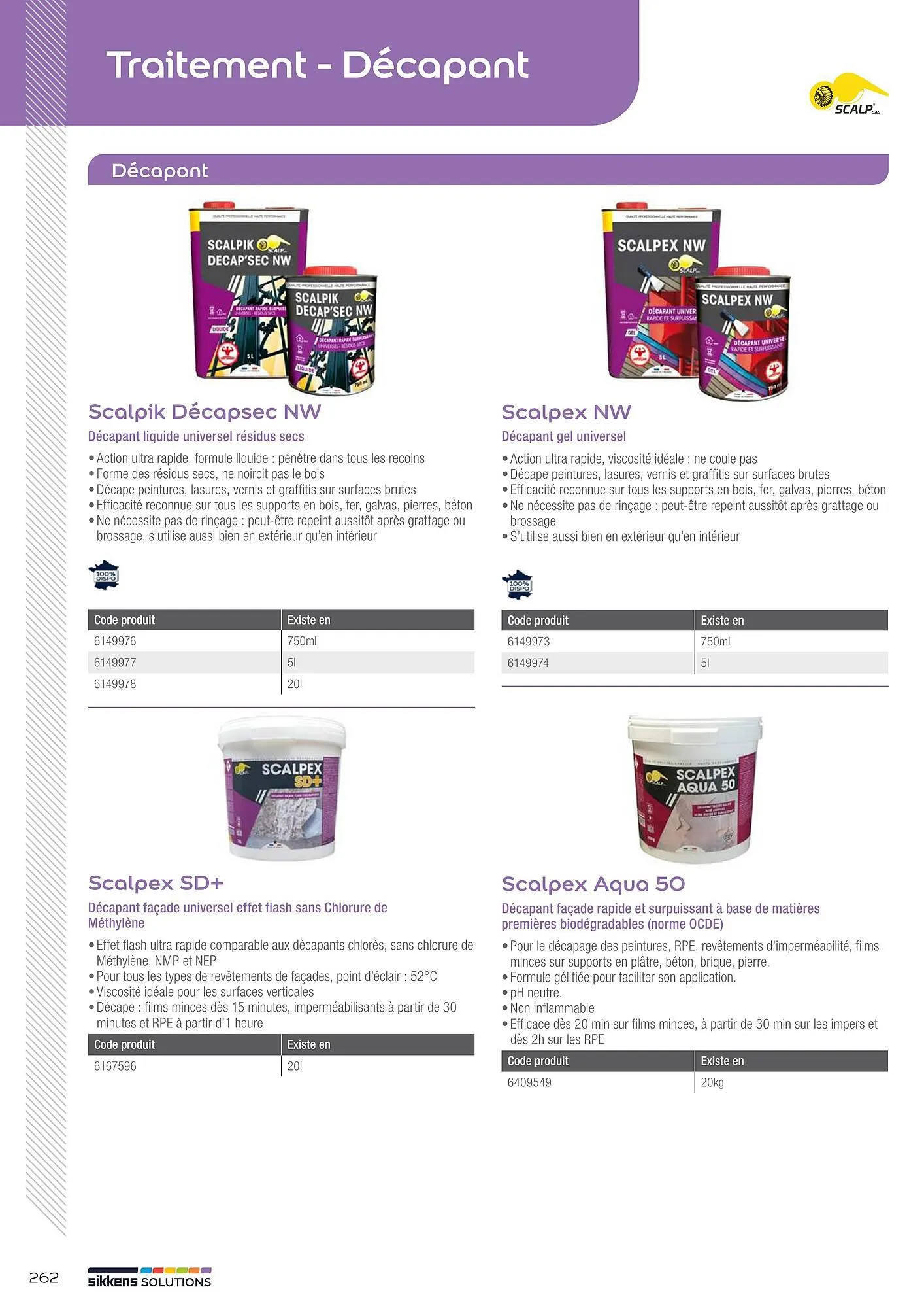 Catalogue Sikkens Solution du 8 janvier au 28 décembre 2025 - Catalogue page 262