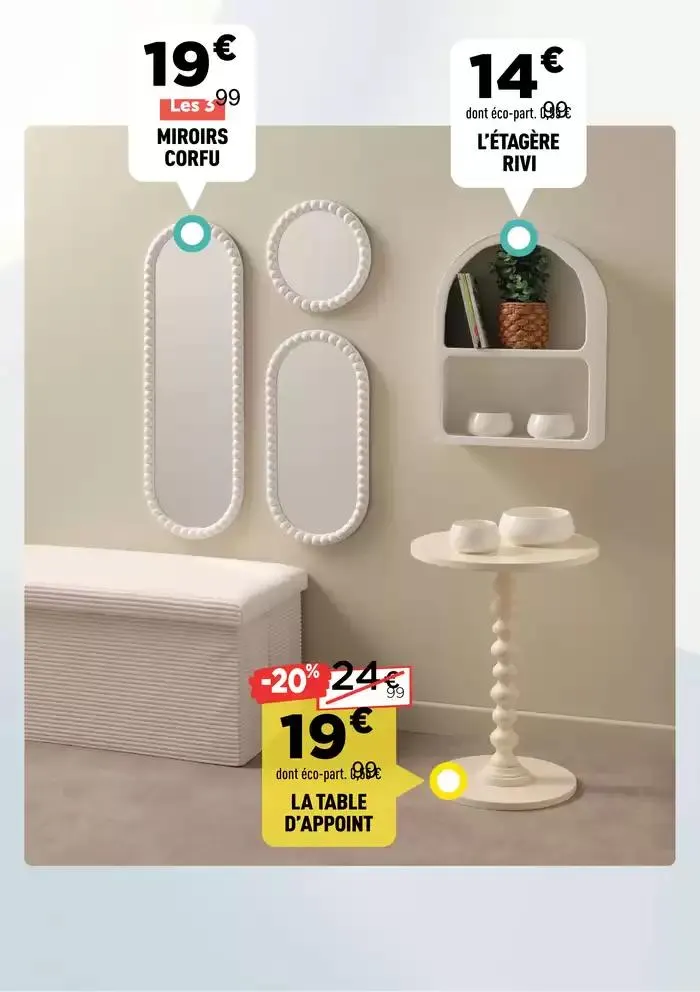 Des prix déco qui n'attendent pas ! du 3 mars au 16 mars 2025 - Catalogue page 29