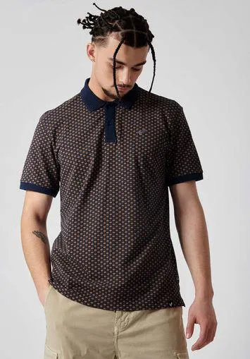 Polo bleu homme 100% coton