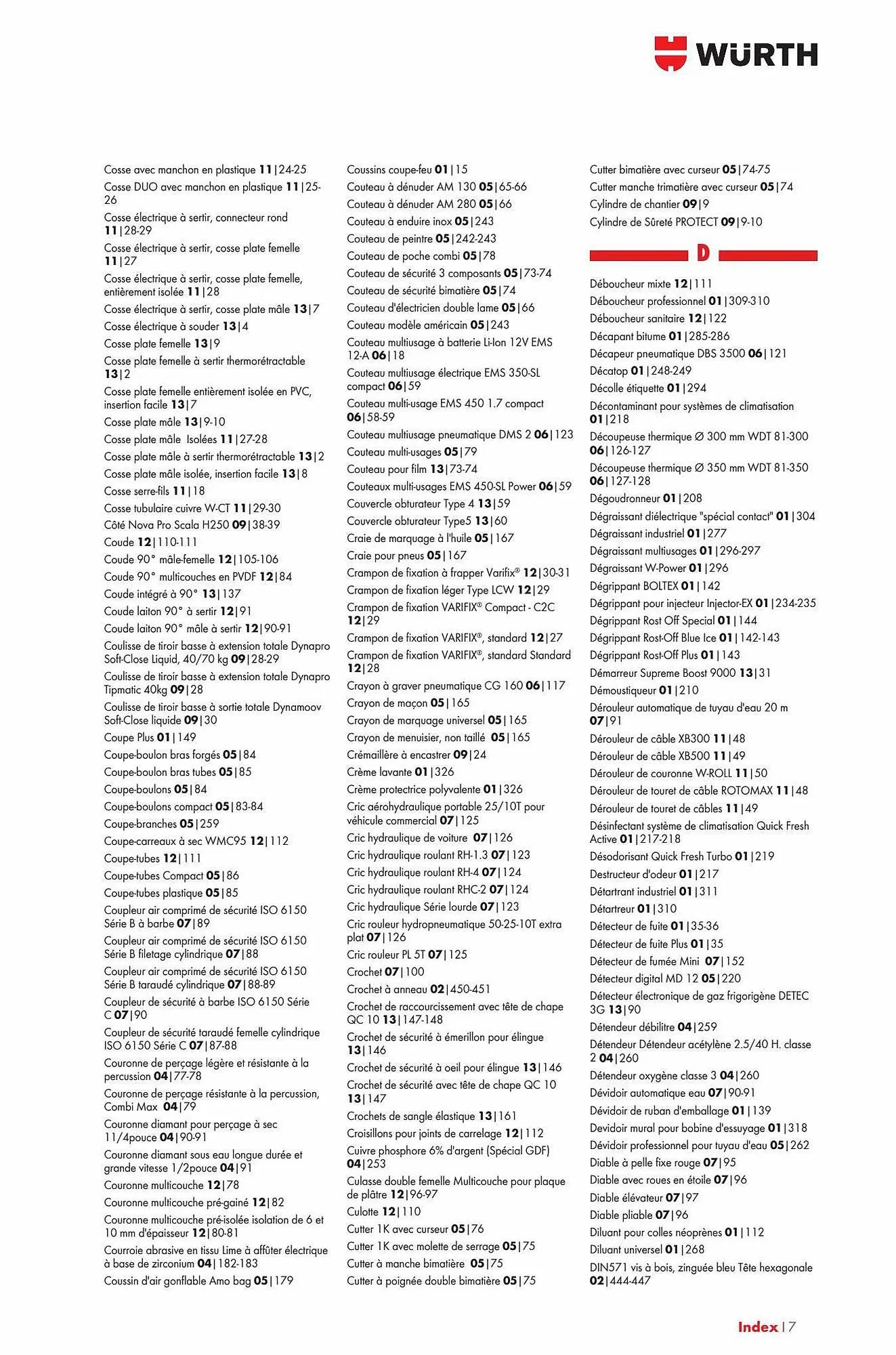 Catalogue Würth du 29 décembre au 31 décembre 2023 - Catalogue page 84