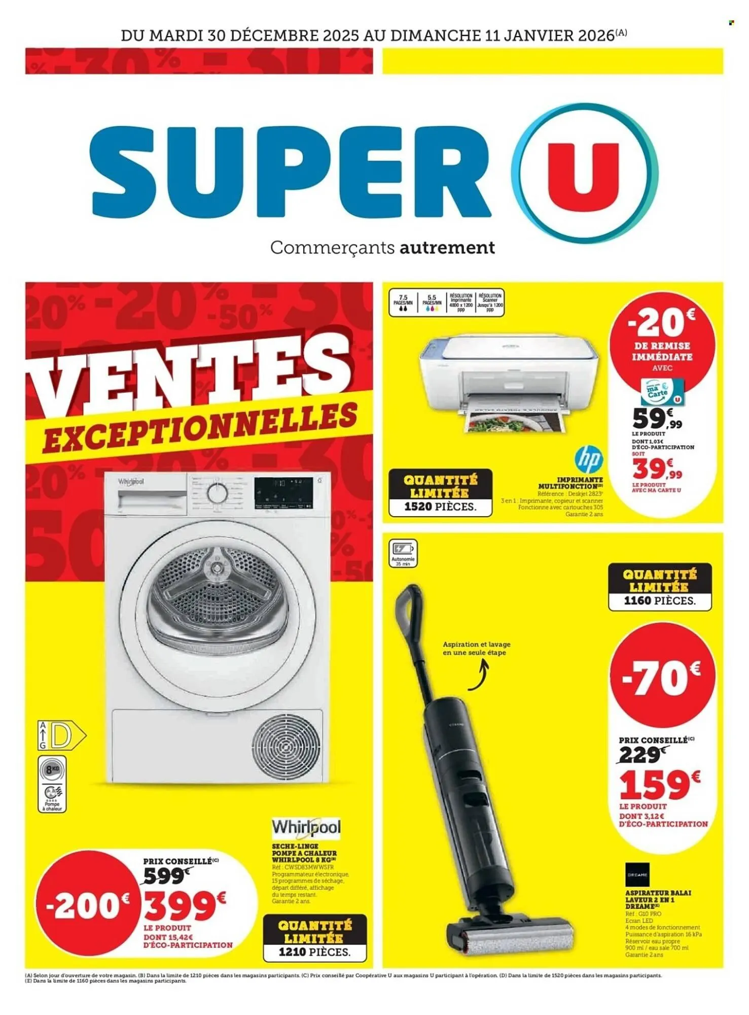 Catalogue Super U du 30 décembre au 11 janvier 2026 - Catalogue page 1