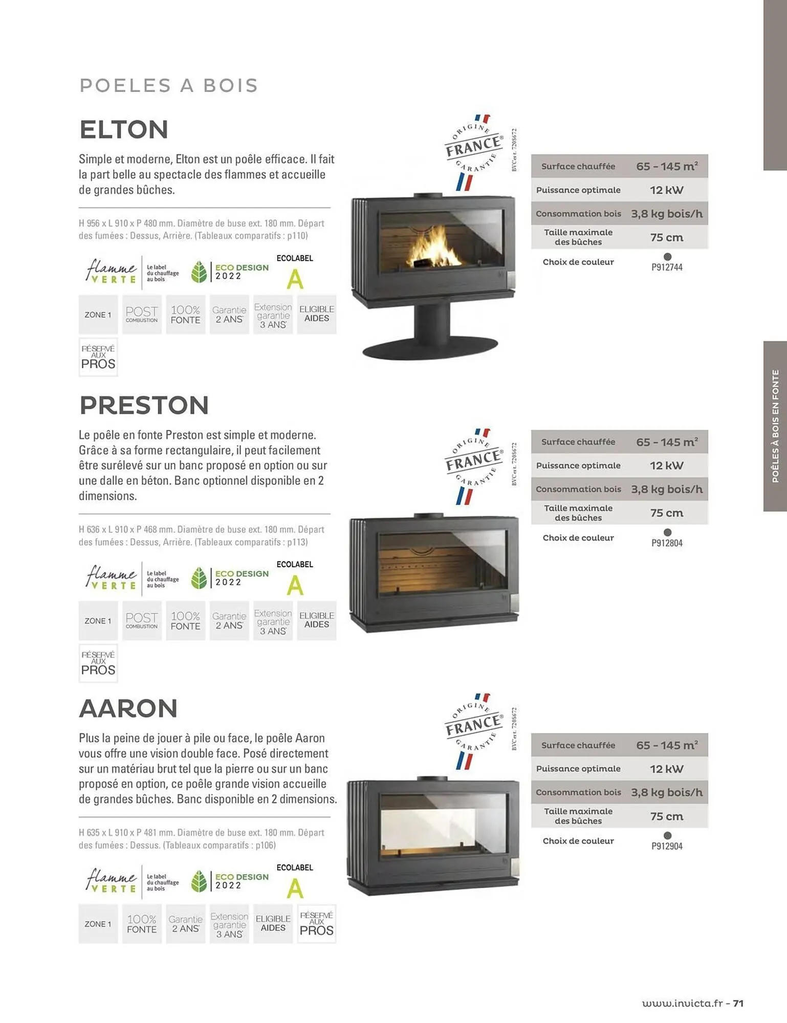 Catalogue Invicta du 29 avril au 31 décembre 2026 - Catalogue page 71