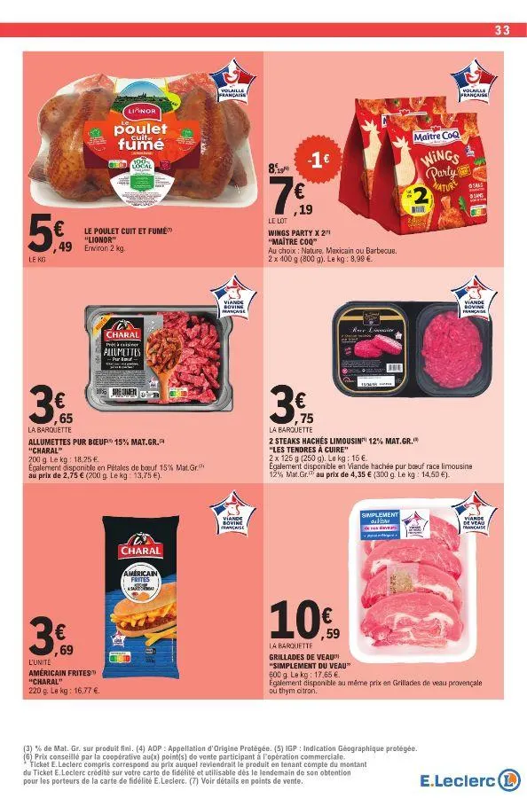 E. Leclerc du 20 mai au 31 mai 2025 - Catalogue page 33