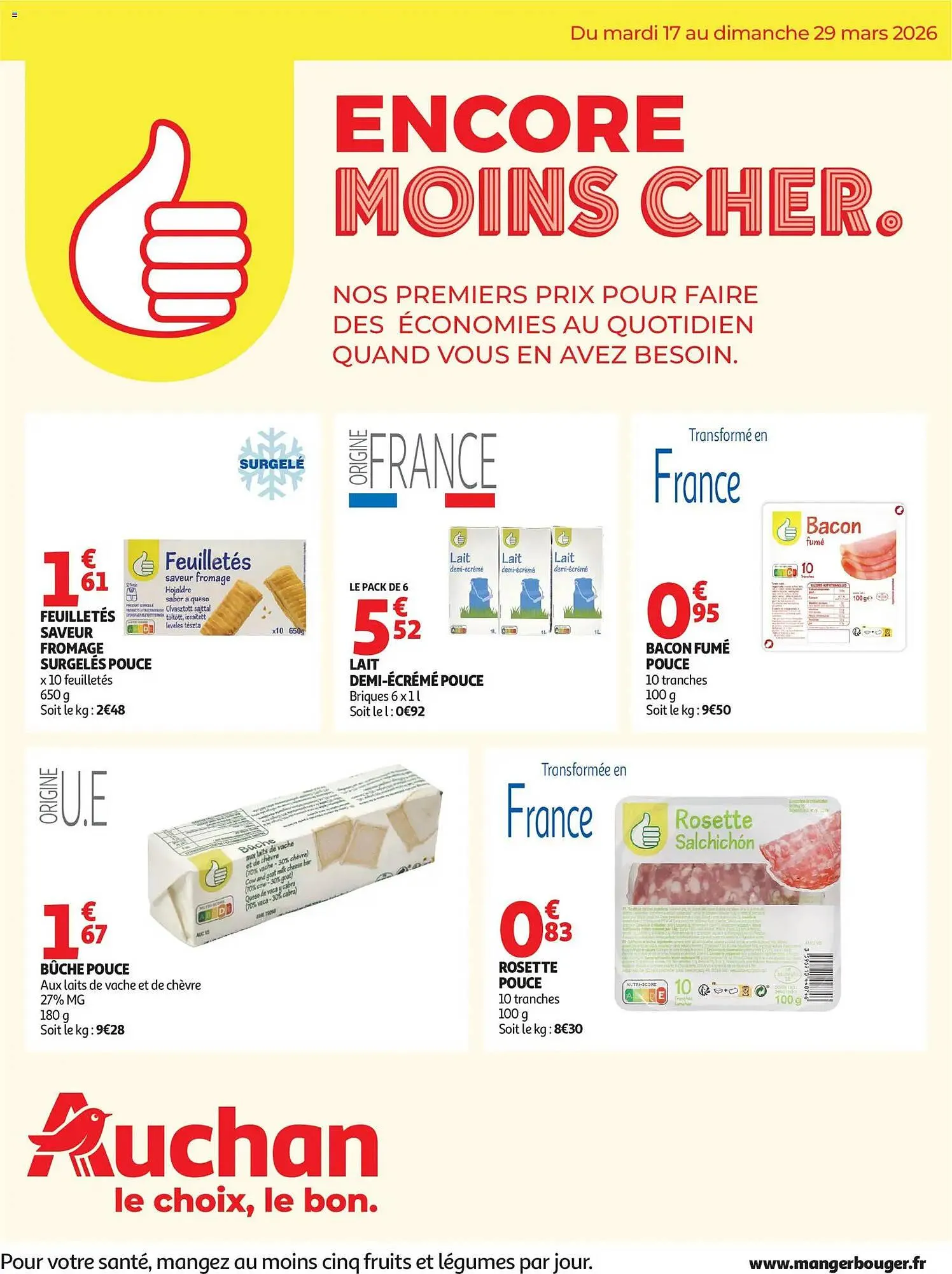 Catalogue Auchan du 17 mars au 29 mars 2026 - Catalogue page 1