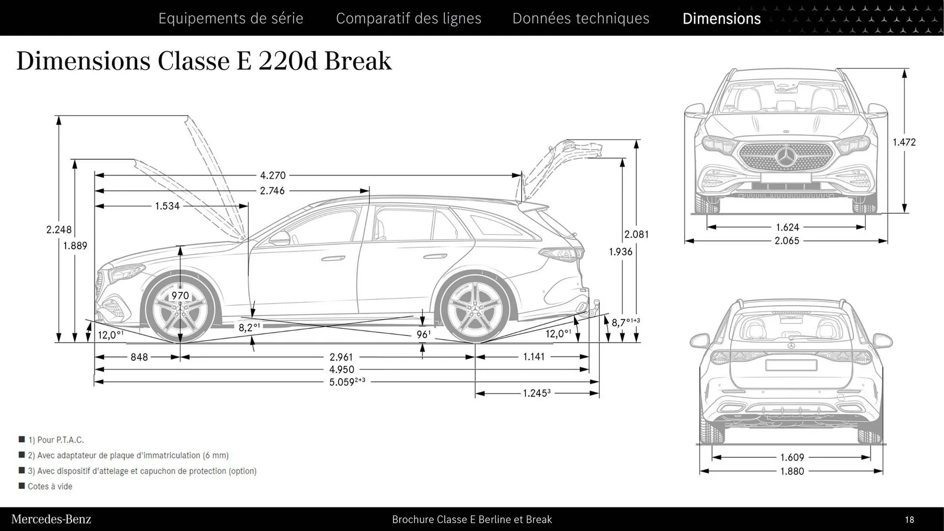 Catalogue Mercedes-Benz E Berline et Break du 9 septembre au 31 août 2025 - Catalogue page 18