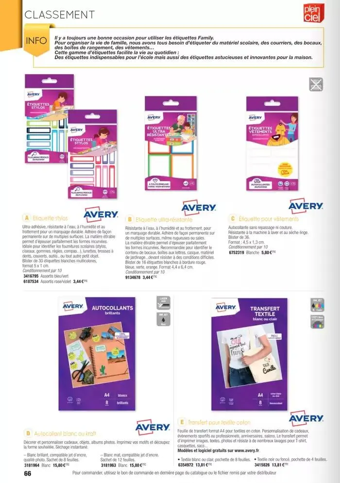 Écoles et loisirs 2025 du 1 janvier au 31 décembre 2025 - Catalogue page 66