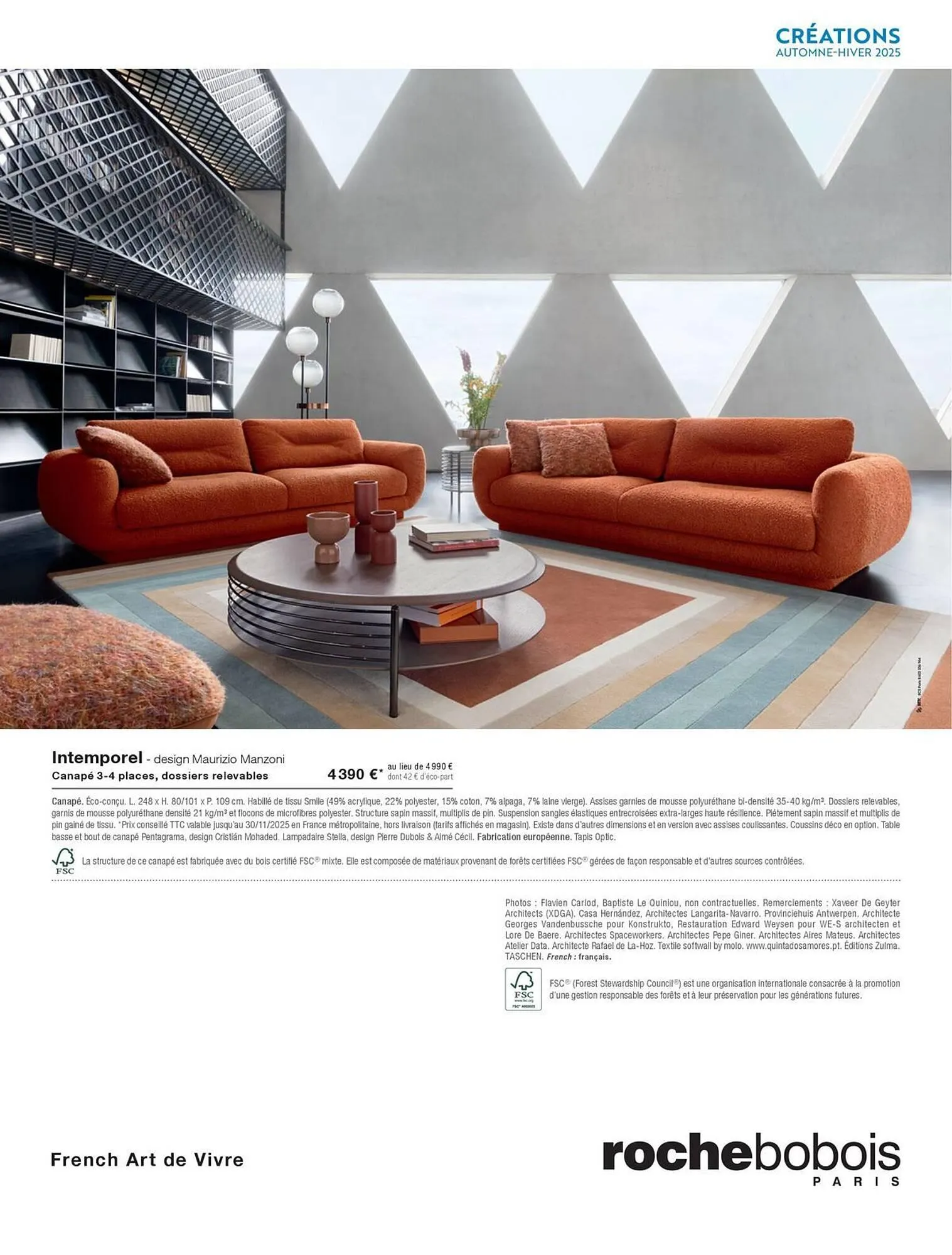 Catalogue Roche Bobois du 9 septembre au 31 décembre 2025 - Catalogue page 20