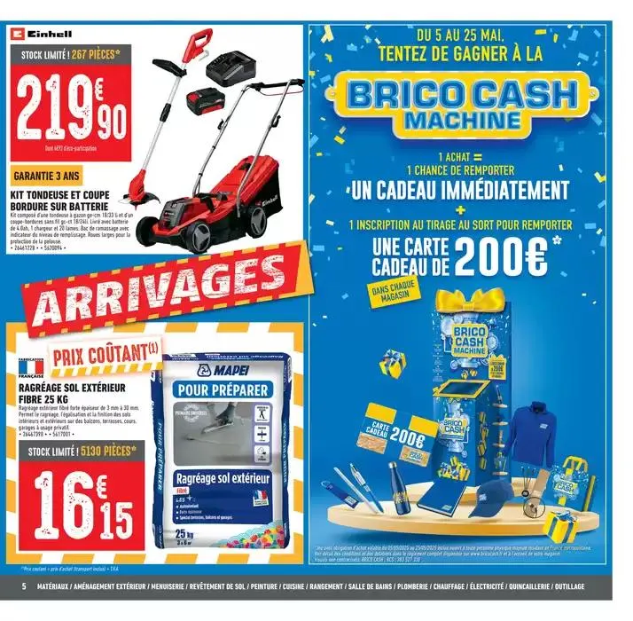 Venez profitez des nouveaux arrivages Brico Cash ! du 25 avril au 8 mai 2025 - Catalogue page 5