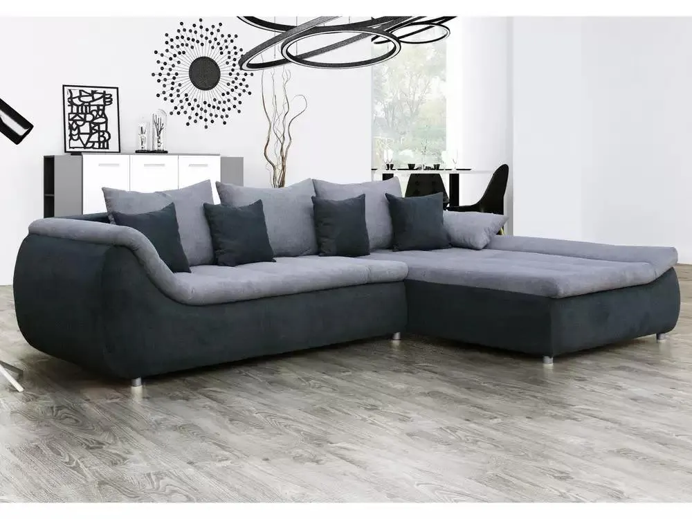 Canapé d'angle à droite convertible